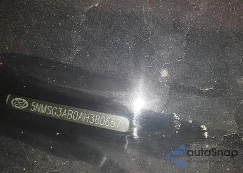 2010 Hyundai Santa Fe Gls z USA, uszkodzony, nr VIN 5NMSG3AB0AH380657